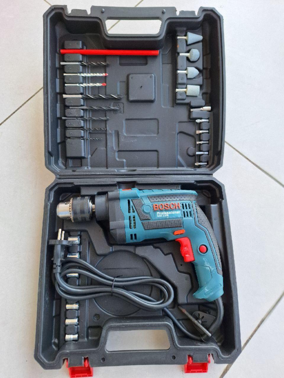 Makita & Bosch Drill With Accessories