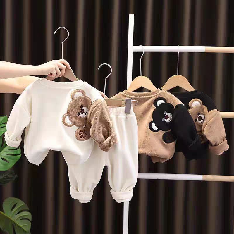 Unisex Warm Kids Sweatshirt and Pant Set