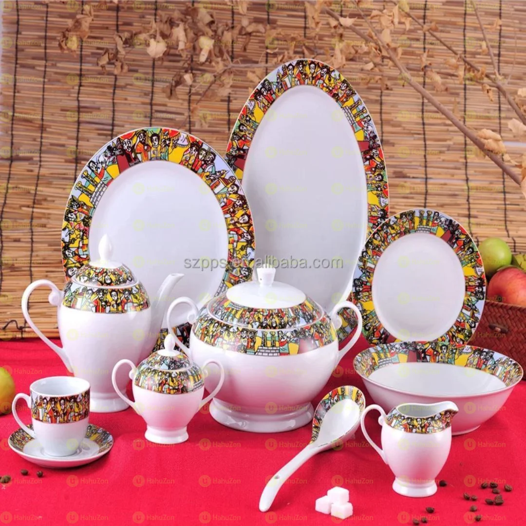 35 Pc Ethiopian Traditional Dinner Set