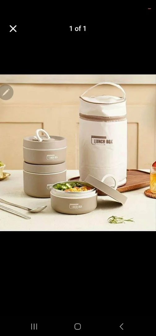 3 Pices Lunch Box and Lunch Box Bag