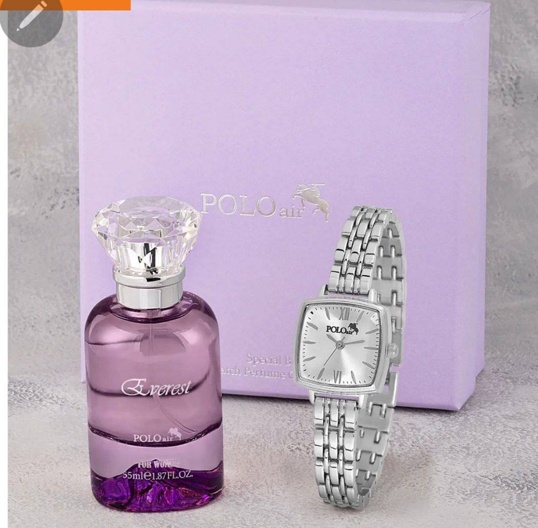 POLO AIR Women's Wristwatch & Perfume Gift Set