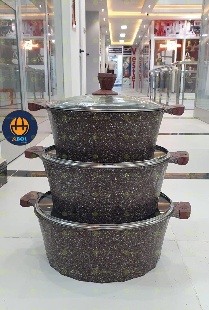 3 በ 1ግራናይት ድስት