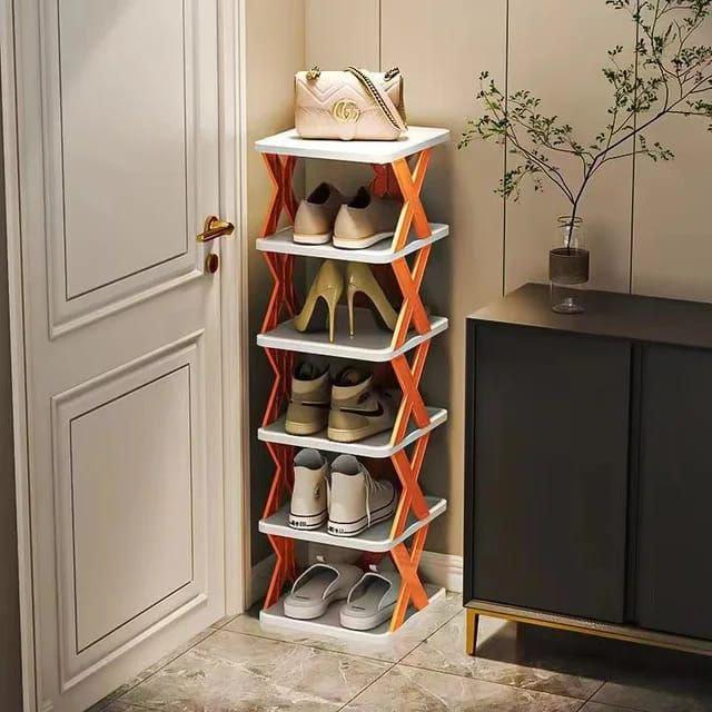 6 Layer Shoe Rack X Design
