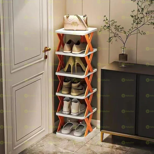6 Layer Shoe Rack X Design