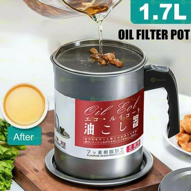 Stainless Steel Kitchen Oil Filter Cup