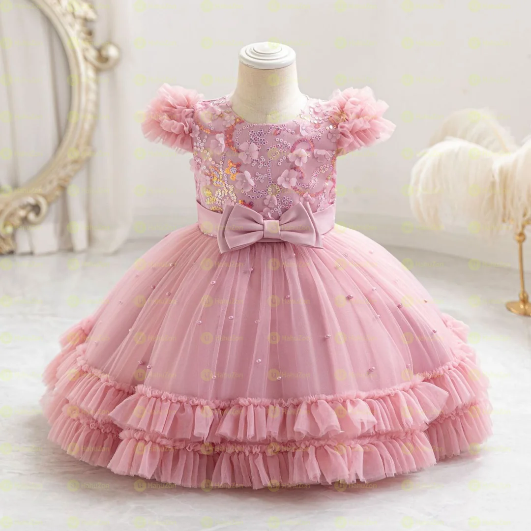 Princess Bow Decor Party Dress