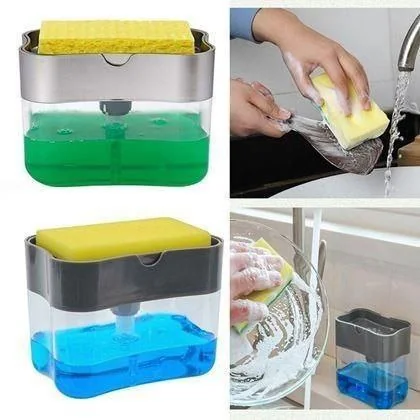 Soap Pump Dispenser With Sponge