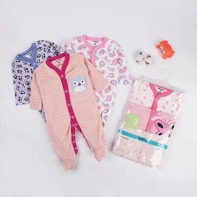 Newborn Baby Foot Wrapped Jumpsuit