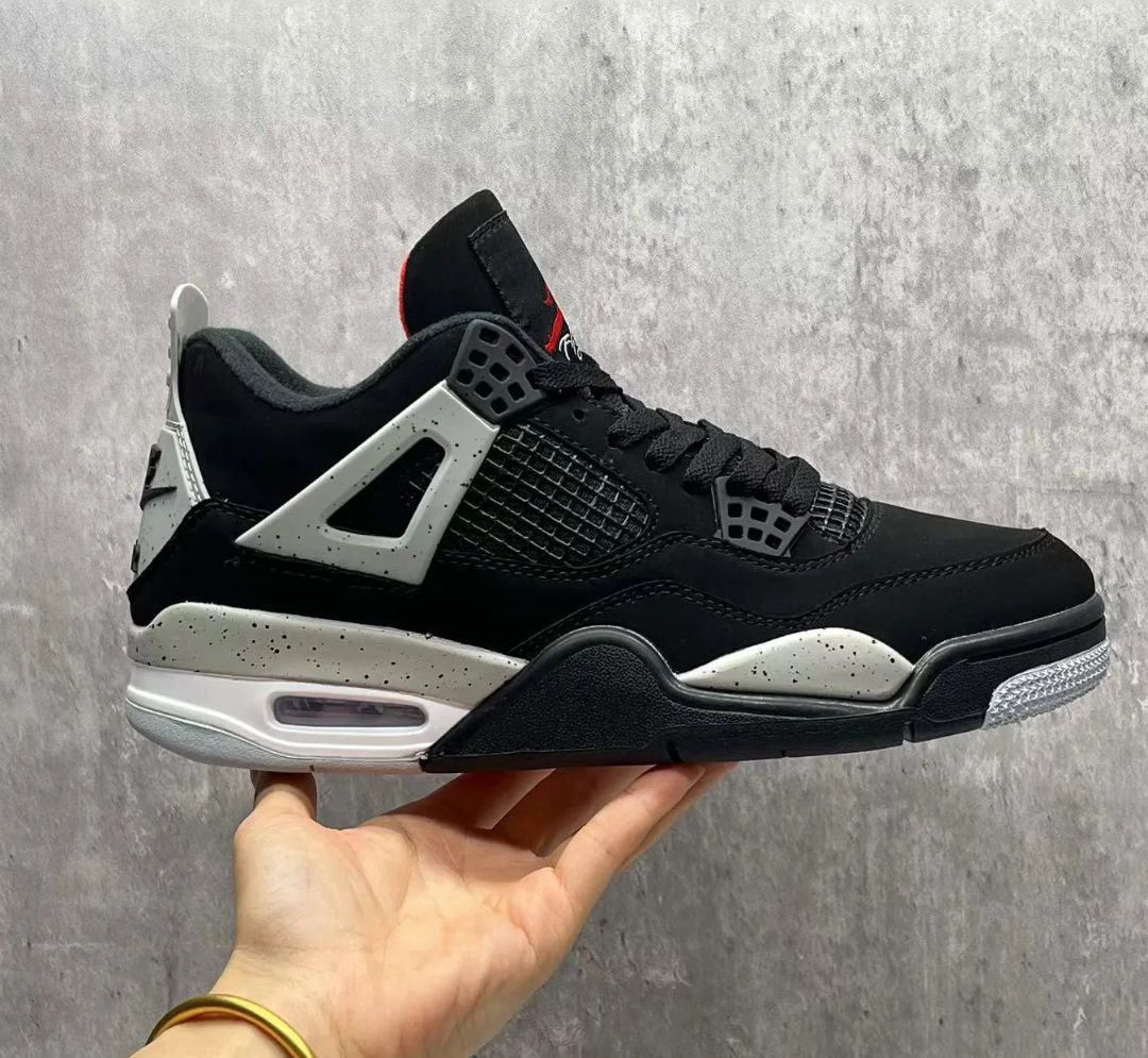 Jordan 4 Black Canvas Men's Shoes