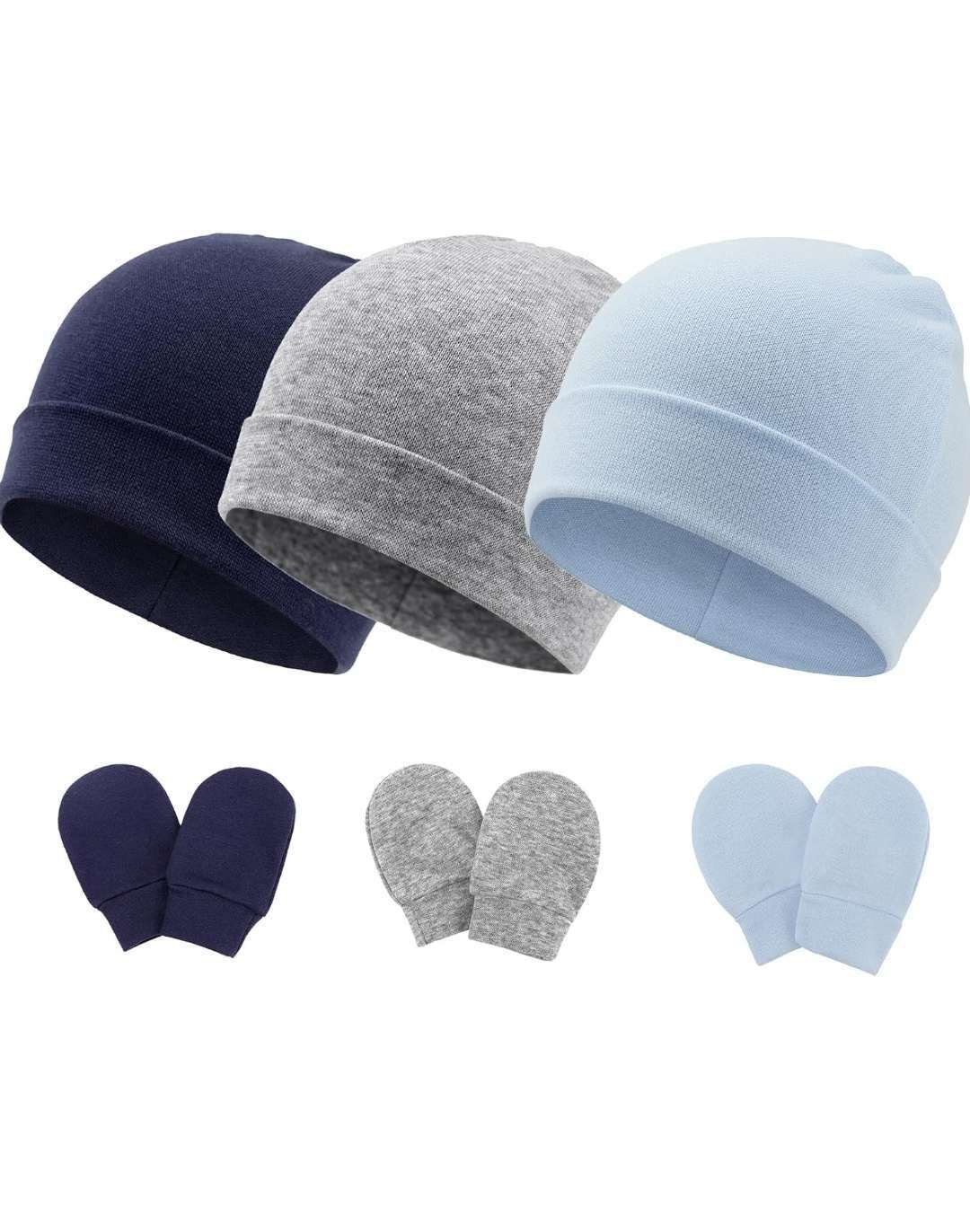 Baby Hats and Mittens Set