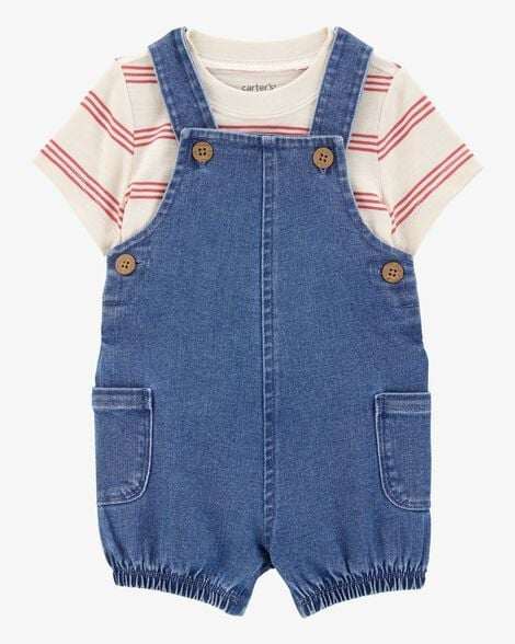 Carter's Baby 2-Piece Striped Tee & Denim