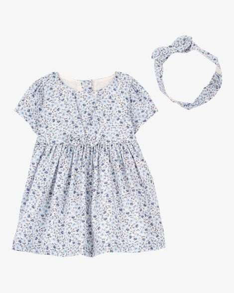Carter's Baby 2-Piece Dress and Head wrap Set
