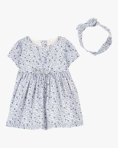 Carter's Baby 2-Piece Dress and Head wrap Set