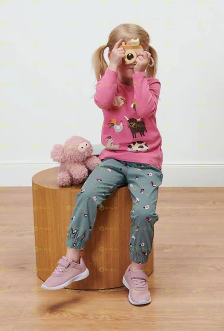 Kid Girls Floral Print Pants