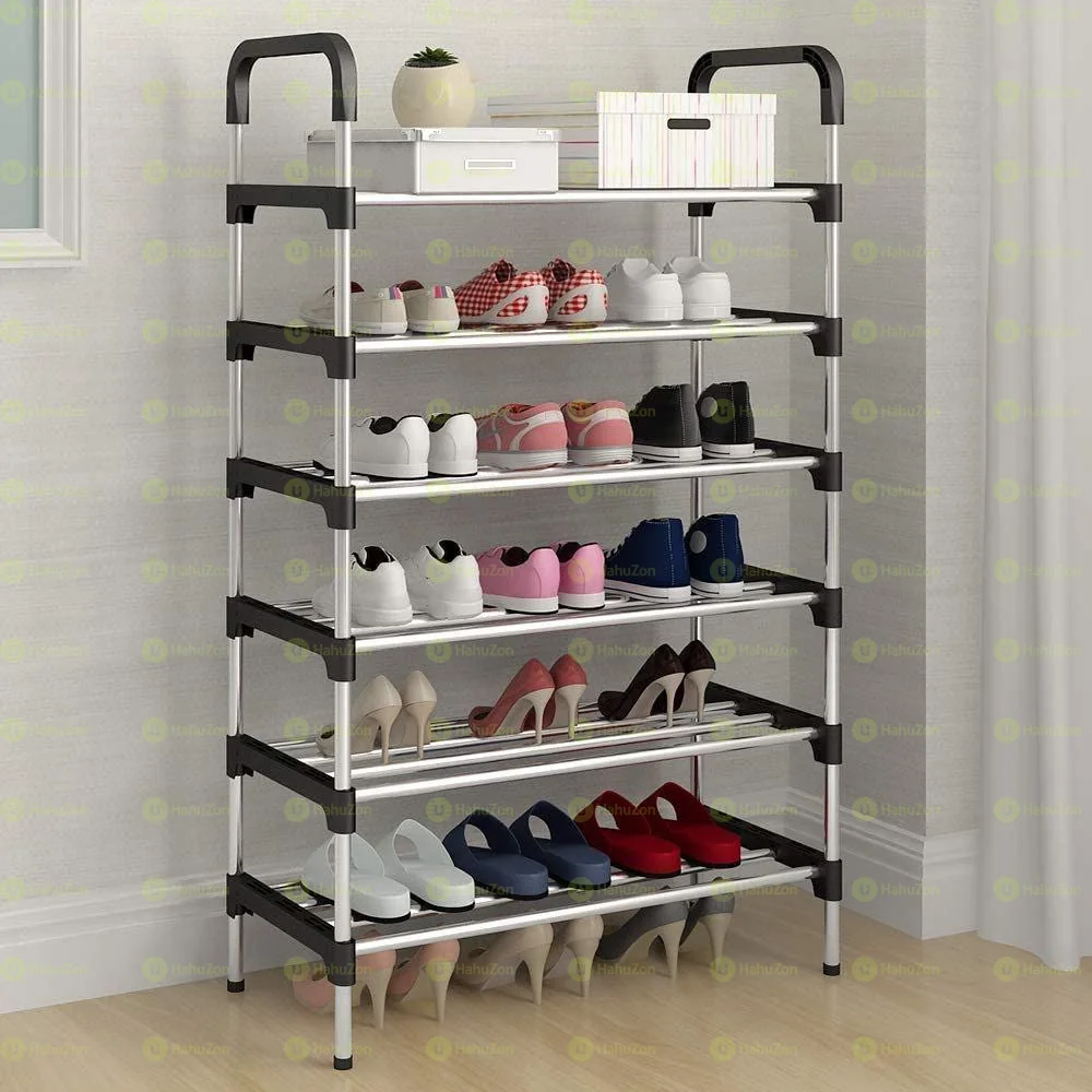 6 Layers Stainless Steel Shoes Rack