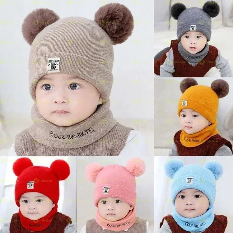 Knitted Beanie Hat & Scarf Set