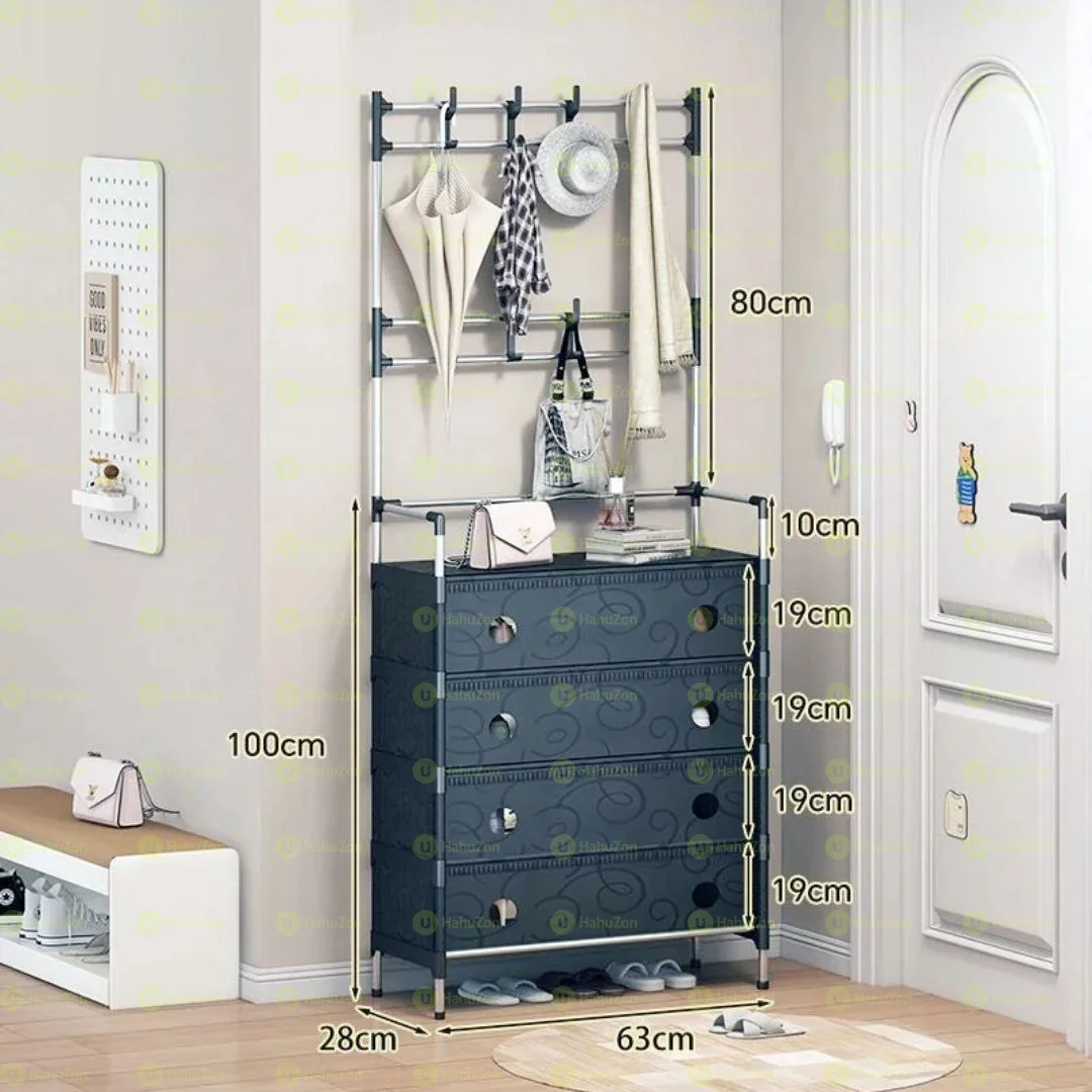 Multifunctional Shoe and Hat Rack