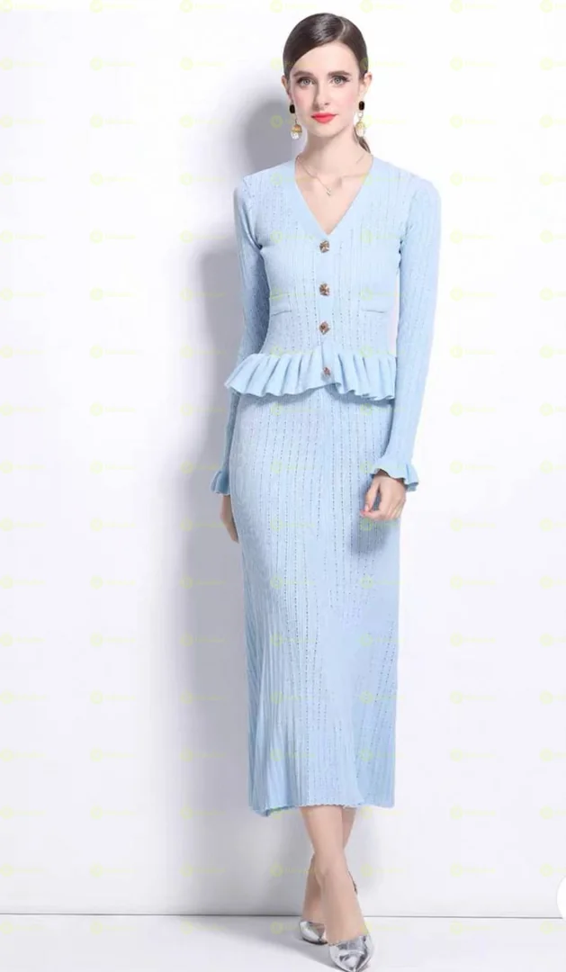 Sky Blue Classic Two Pieces