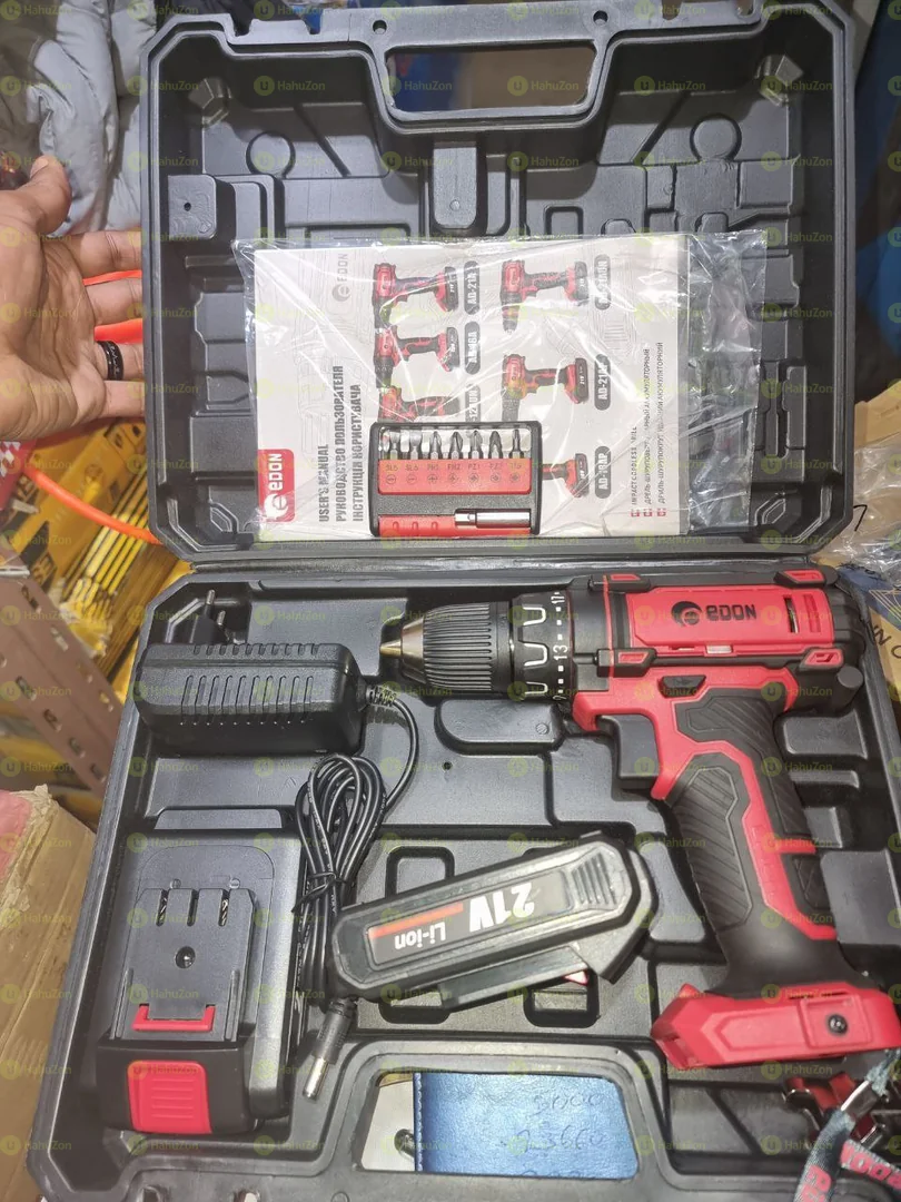 Edon 21v Charger Drull with 2 Battery