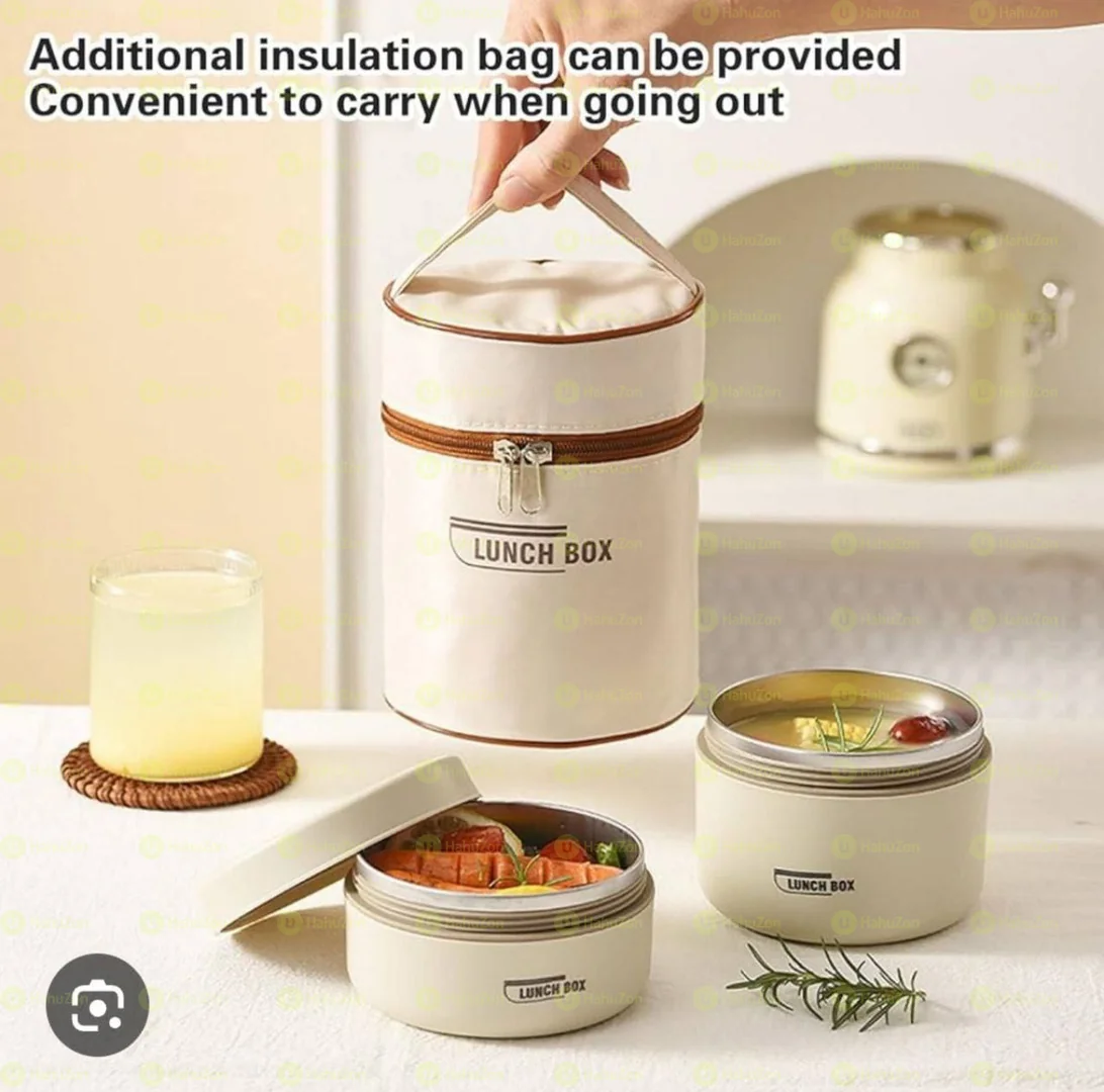 2pcs Thermal Lunch Box