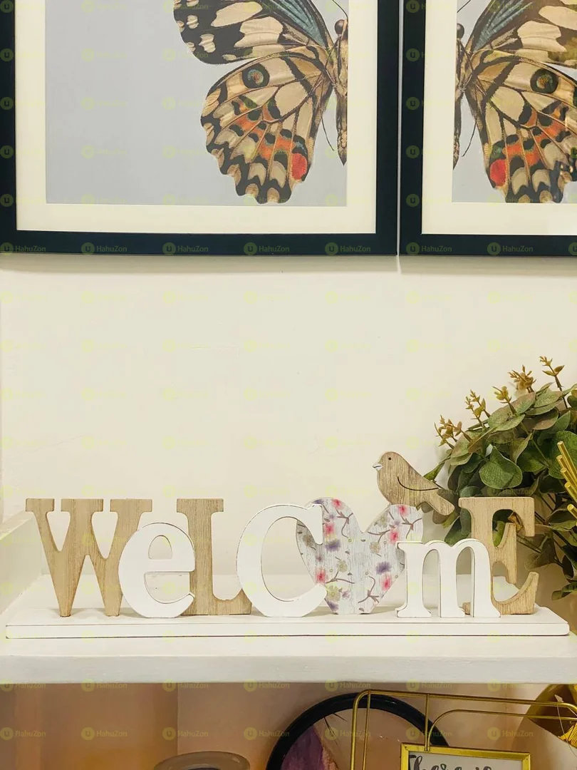 Welcome Wooden Letters