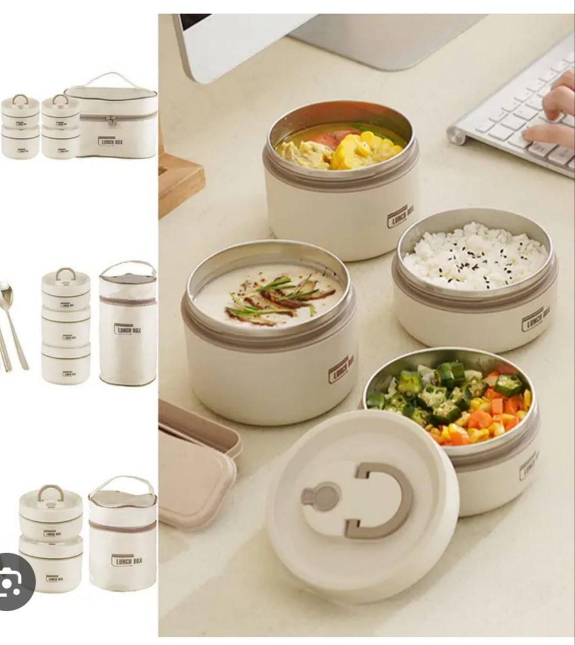 4pcs Thermal Lunch Box