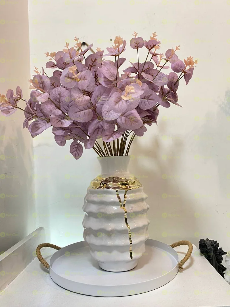 Golden Vase with Flower