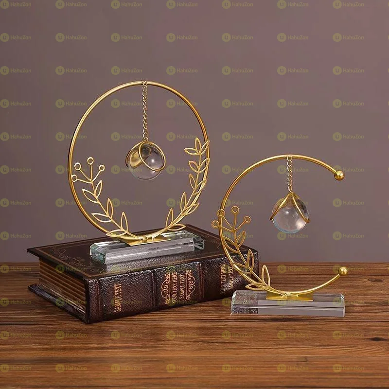 Elegant Crystal Ball Decorative Ornaments for Home and Office Decor