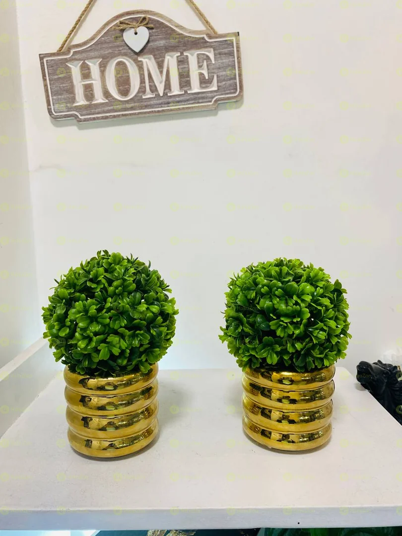 Ceramic Golden Pot