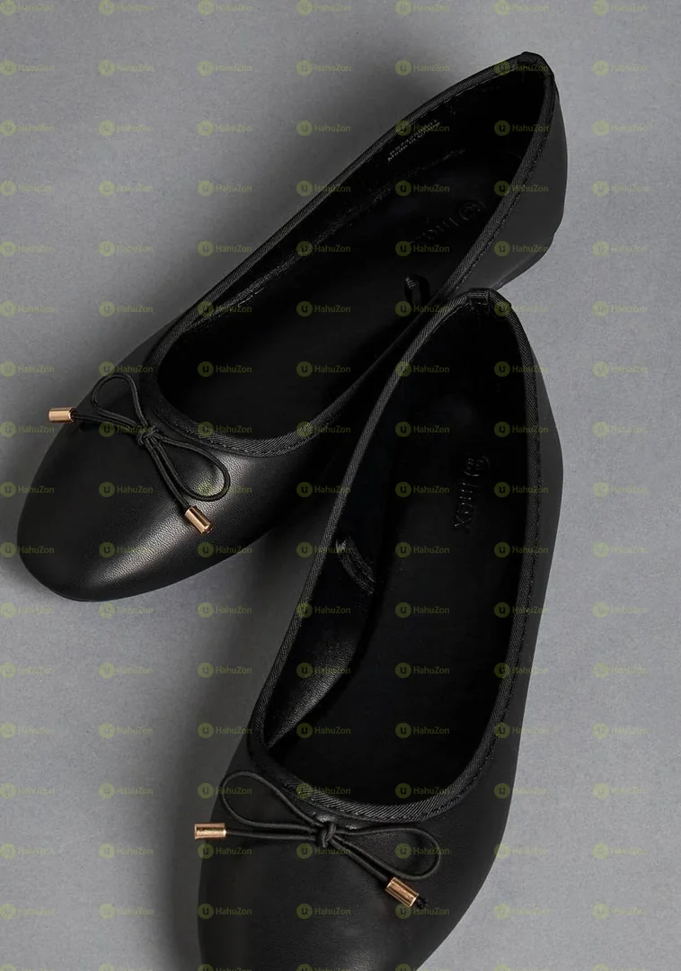 MAX Plain Bow Ballerina Women's Shoes