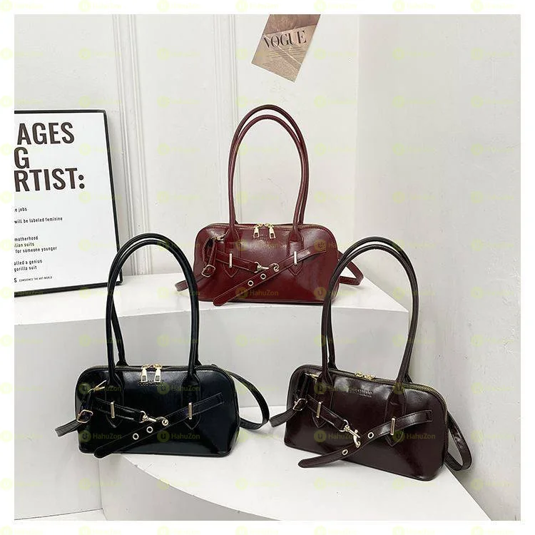 Belt Decor Shoulder Women's Bag
