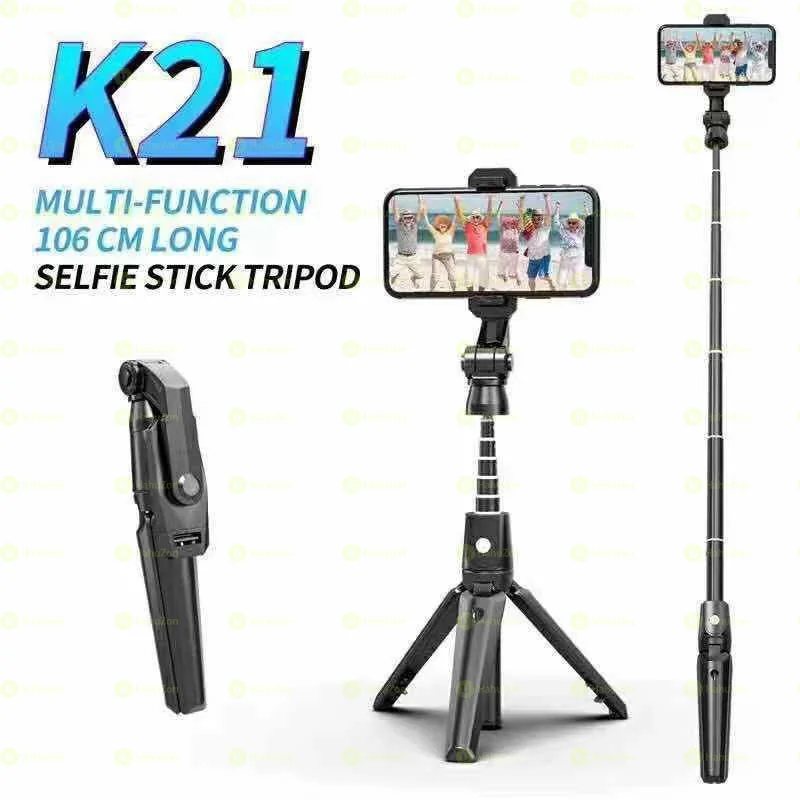 K-21 Bluetooth Selfie Stick with Extendable Tripod