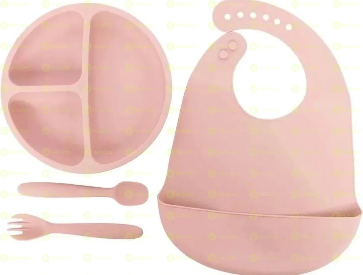 4pcs Set Silicon Feeding Set