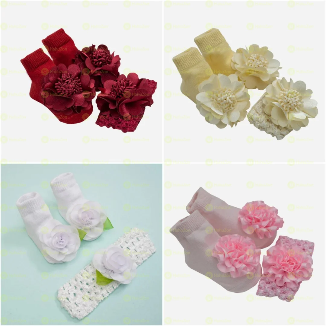 Newborn Socks and Hair Tie