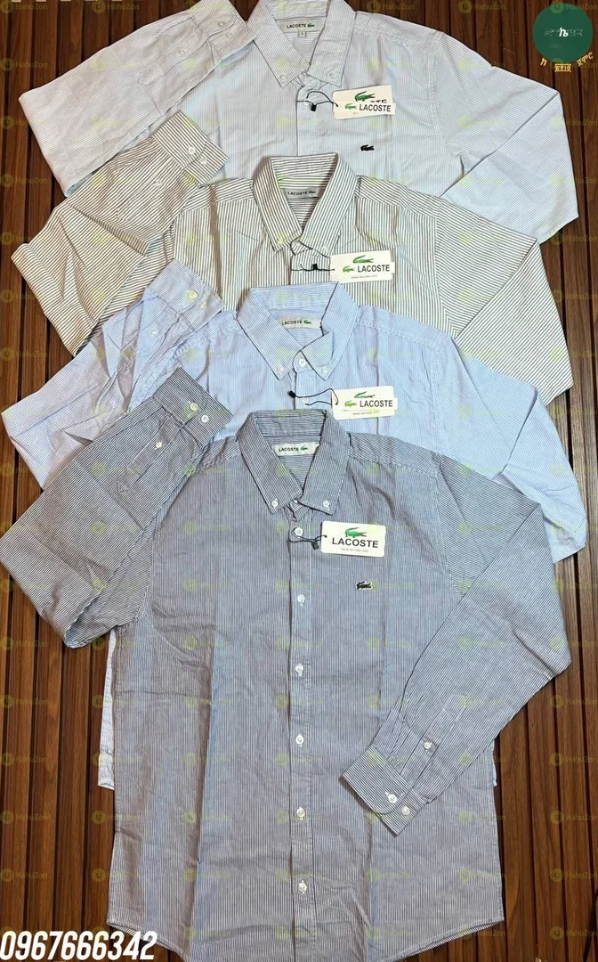 Lacoste Striped Button Down Men's Shirt