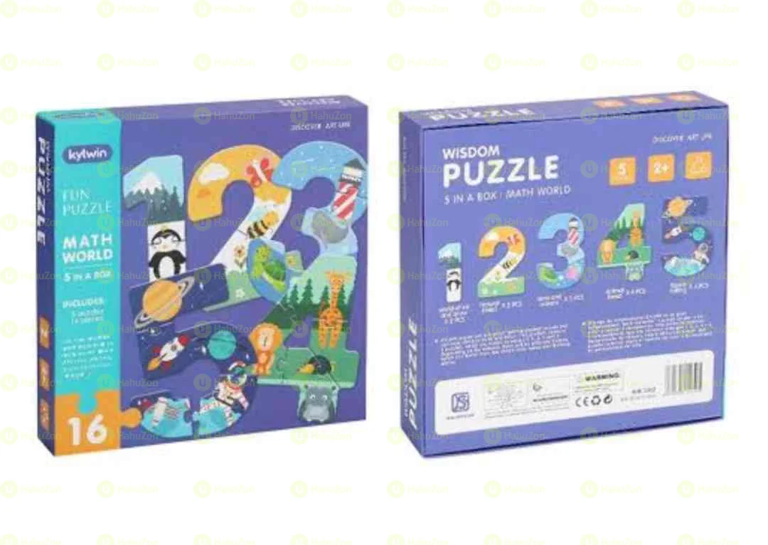 Includes 5 Puzzles & 16 Pieces