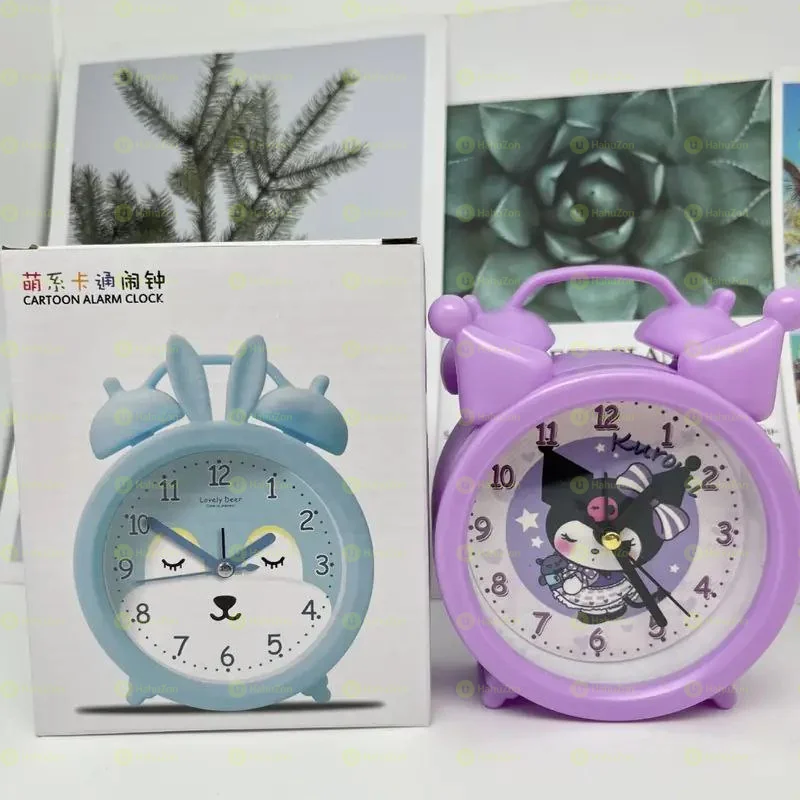 Cartoon Shape Alarm Clock For Kids With Portable Stand