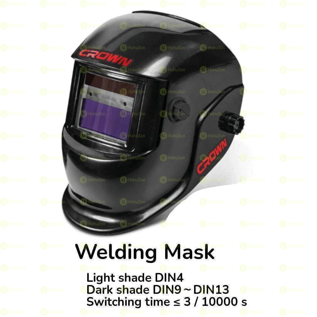 CROWN Solar Power Auto Dark Welding Helmet