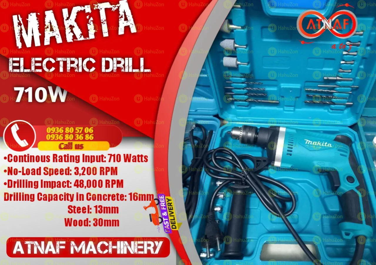 Makita Electric Drill with Accessories