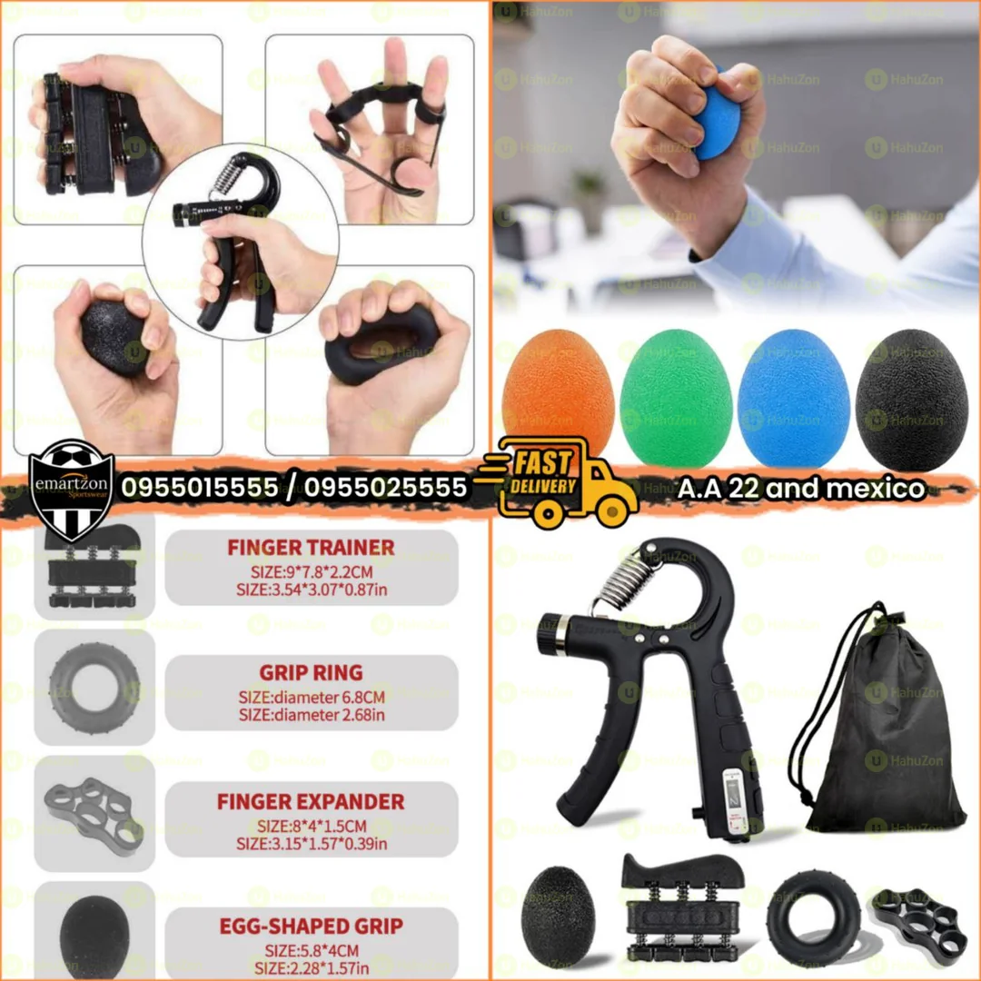 5 in 1 Full Hand Strength Grip Set