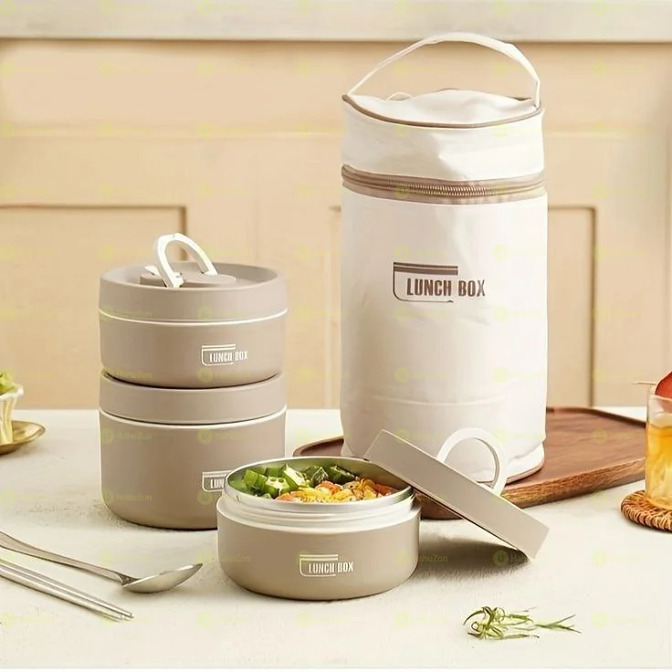 Isolated Lunch Box With Bag