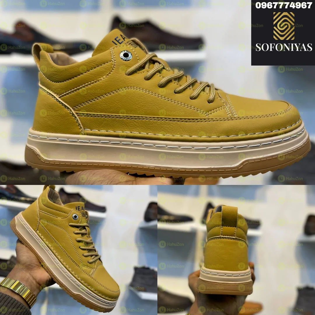 J Lace up Comfort Leather Shoes