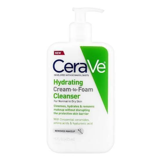 Cerave Hydrating Cream To Foam Cleanser