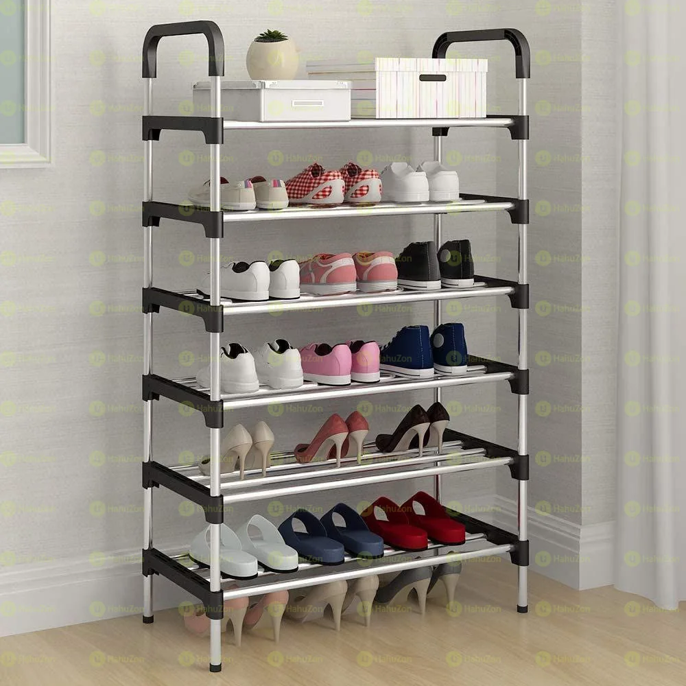 6 Layers Stainless Steel Shoes Rack