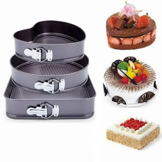 Mini 3pcs non stick cake mould