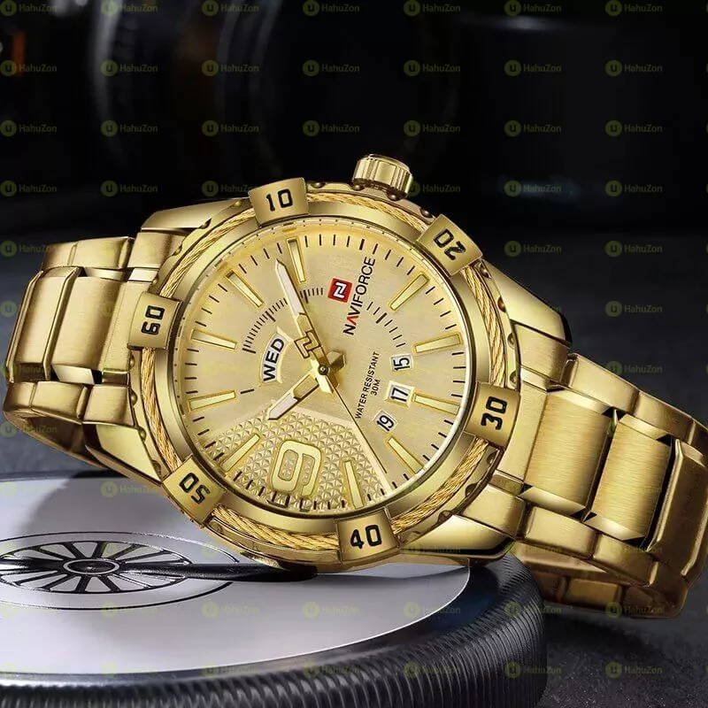 NaviForce Leather Men's Watch