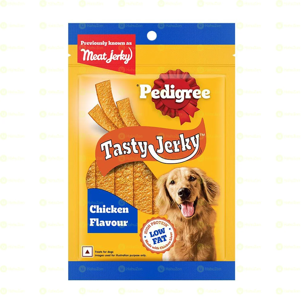 Pedigree Tasty Jerky Dog Treat Chicken Flavour 70g Pack