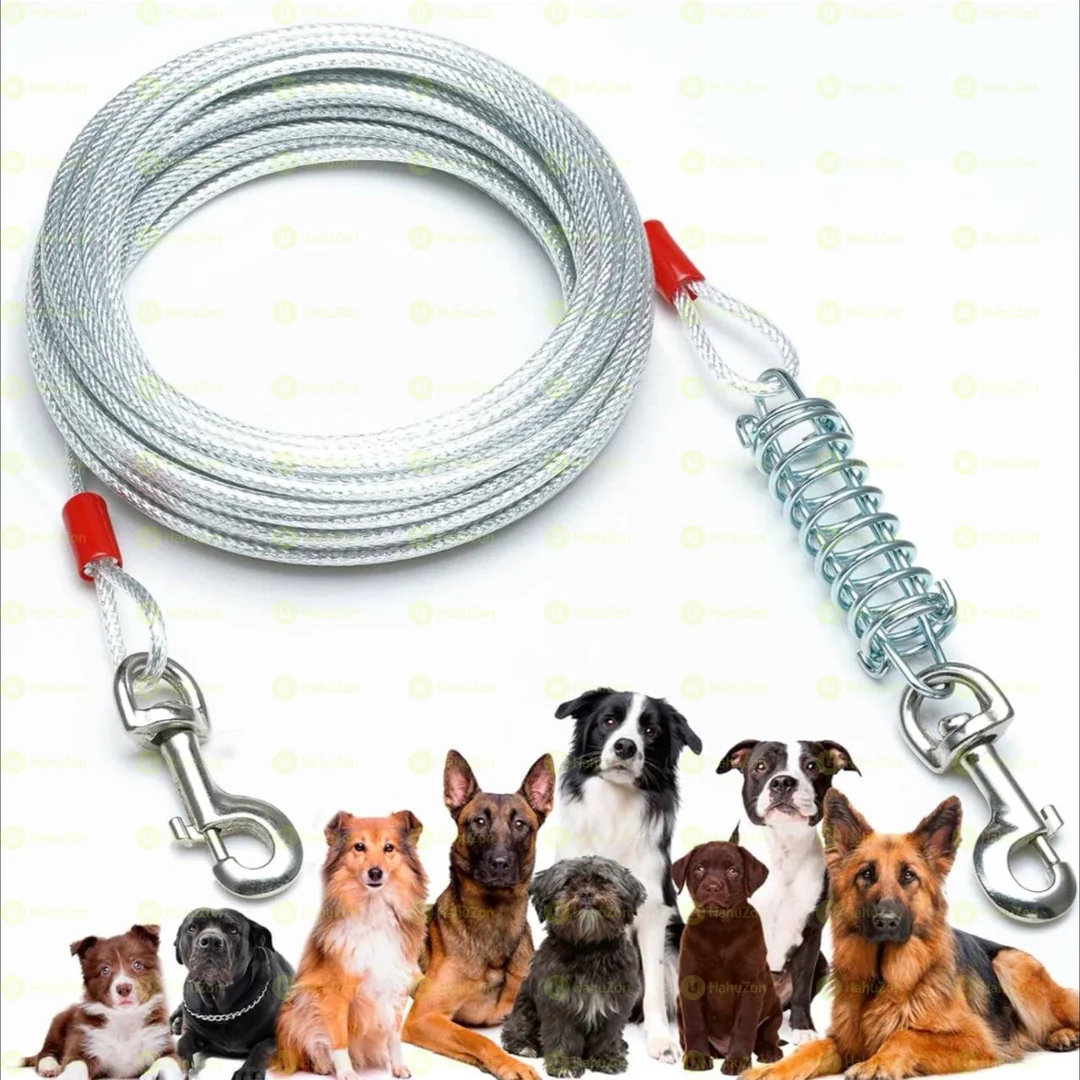 Shock Absorb Out Door Dog Tie-Out Cable