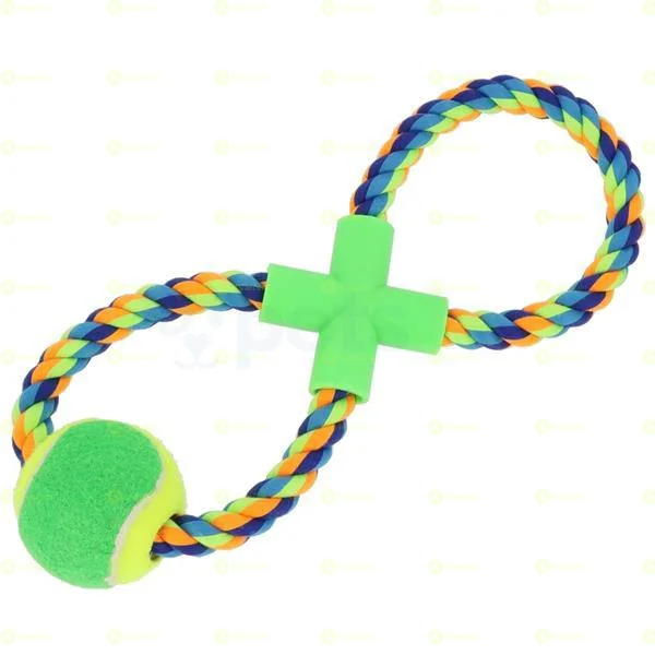8 Rope Tug and Ball Dog Toy