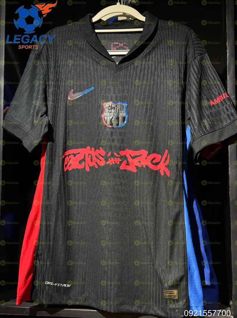Fc Barcelona × Travis Scott Black Away Kit